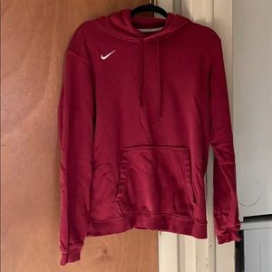 burgundy nike hoodie